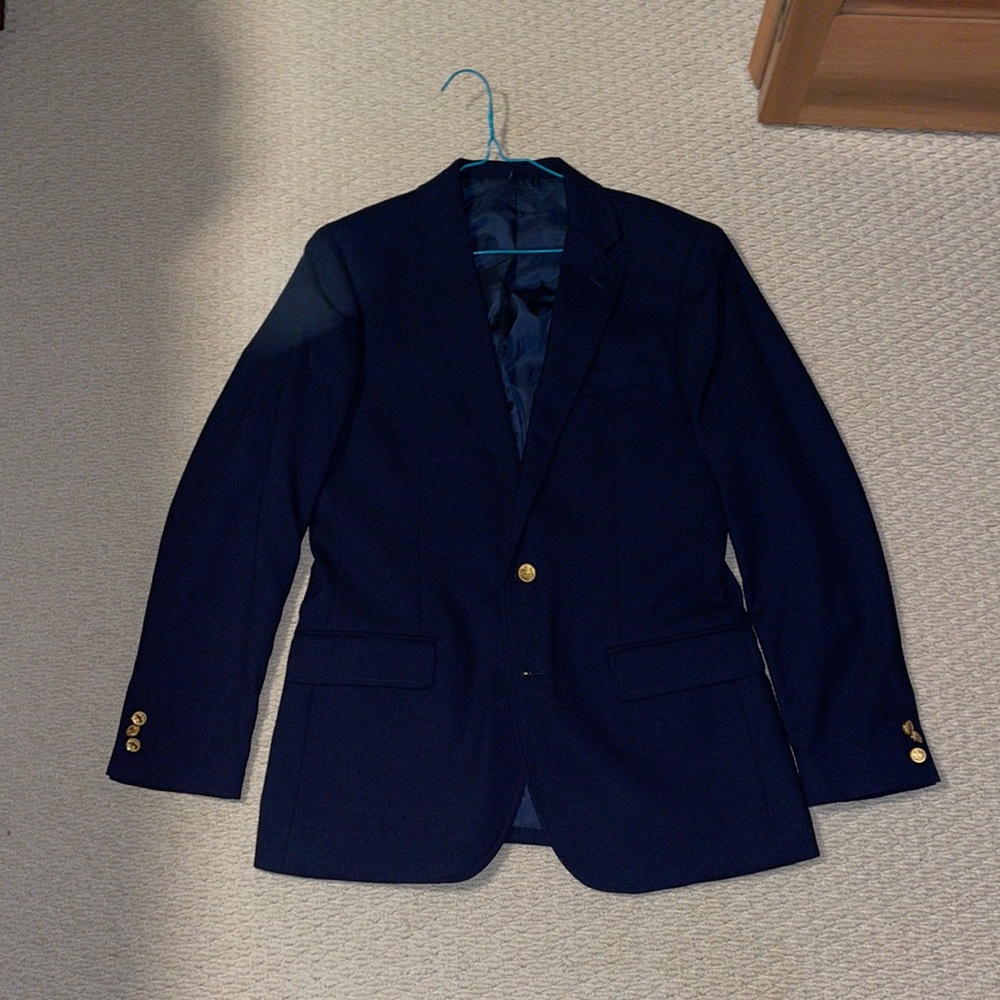J crew navy blazer with brass buttons 38R